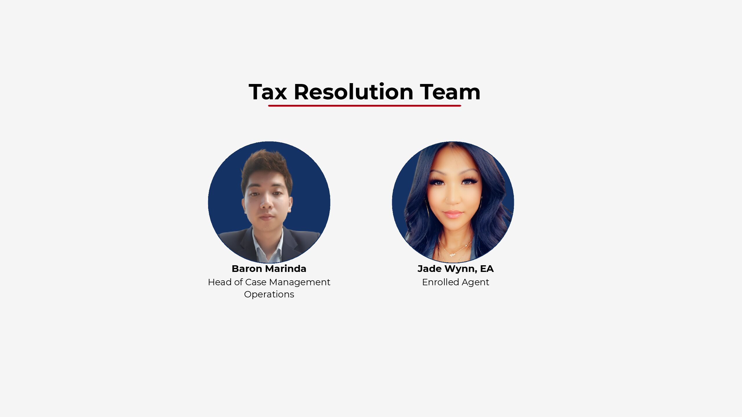 Experienced Tax Resolution Professionals