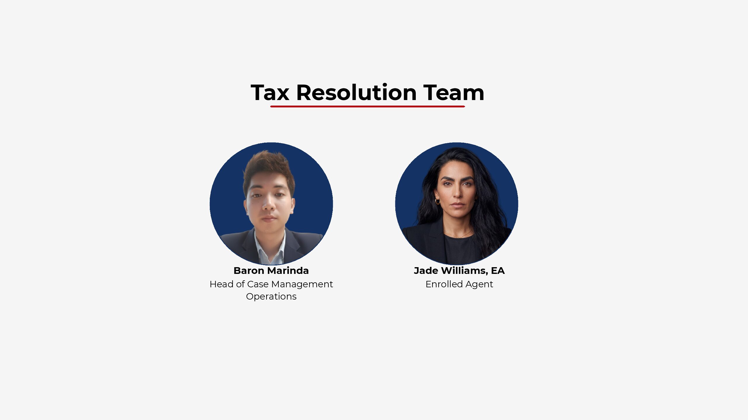 Experienced Tax Resolution Professionals